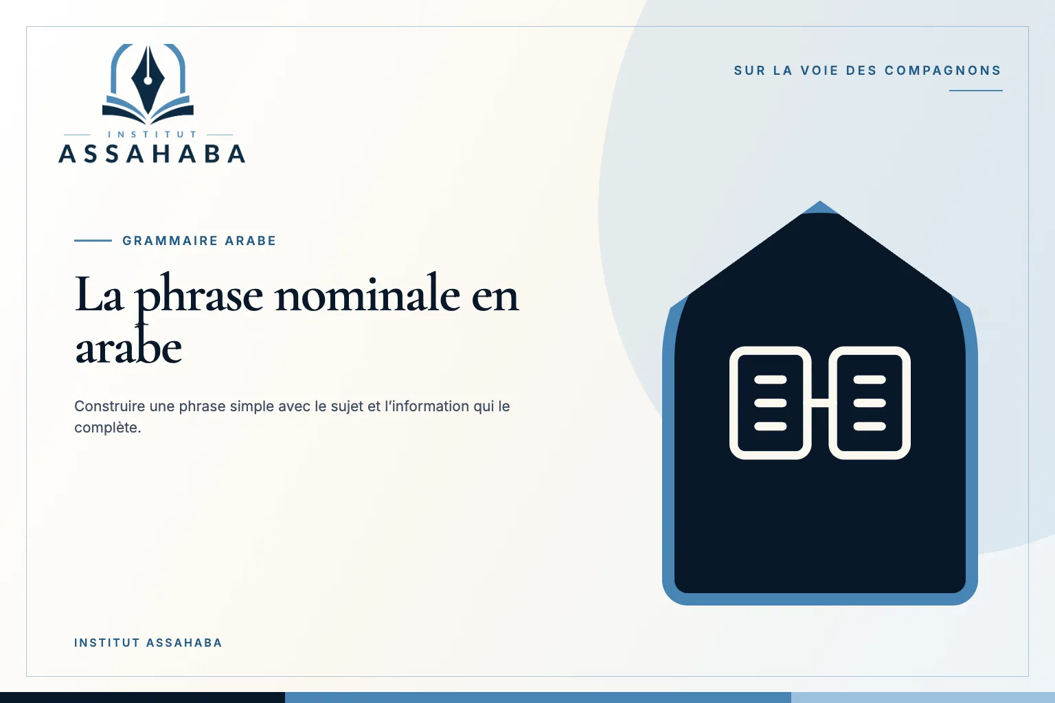 La phrase nominale arabe : mubtada et khabar